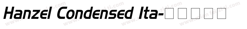 Hanzel Condensed Ita字体转换